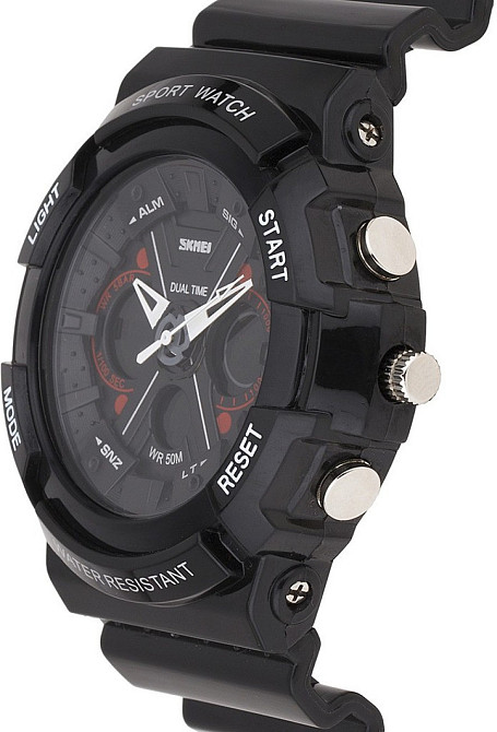 Чоловічий спортивний годинник Skmei 0966 (Чорний) Вінниця - фото 2