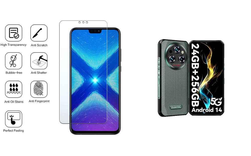 Защитное стекло NeoGlass для Oukitel WP35, Oukitel WP35 S – ультрапрозрачное и устойчивое Киев - изображение 4