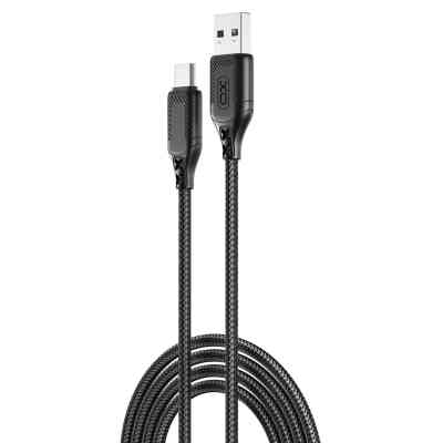 Дата кабель USB 2.0 AM to USB-C 1.0m braided black XO (NB235_C_Black) Вінниця