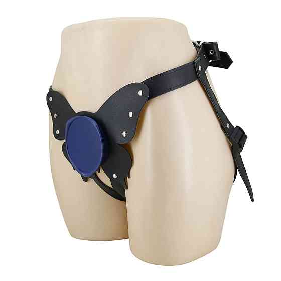 Універсальна система для страпону PRETTY LOVE Caldric II, чорний/синій, регульований Harness Briefs Sex Aura Київ