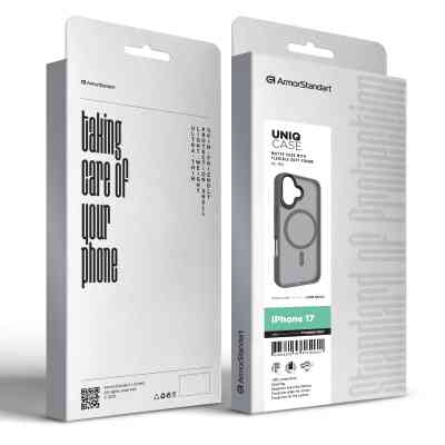 Чехол для мобильного телефона Armorstandart Uniq MagCase Apple iPhone 17 Titanium Grey (ARM86265) Винница