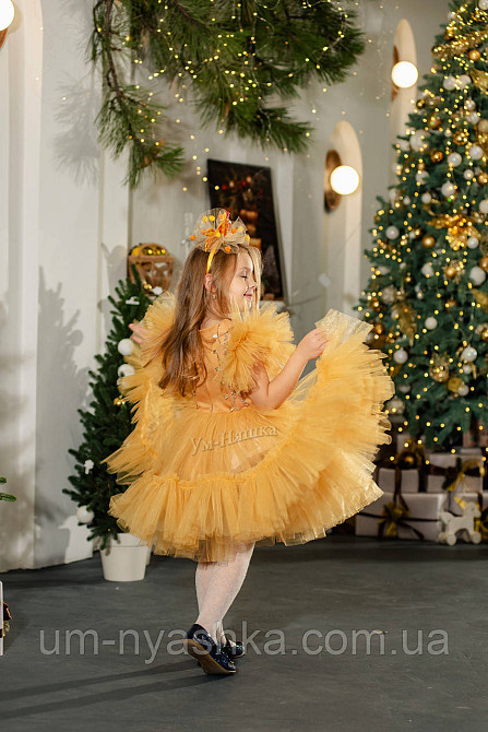 Ошатне золоте плаття на дівчинку 4-9 років Кривий Ріг - фото 6