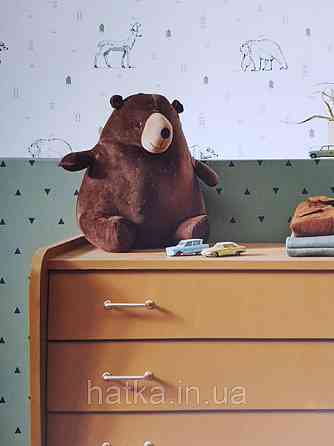 Шпалери флізелінові дитячі Caselio Our Planet геометрія чорні трикутники на зеленому хакі Київ