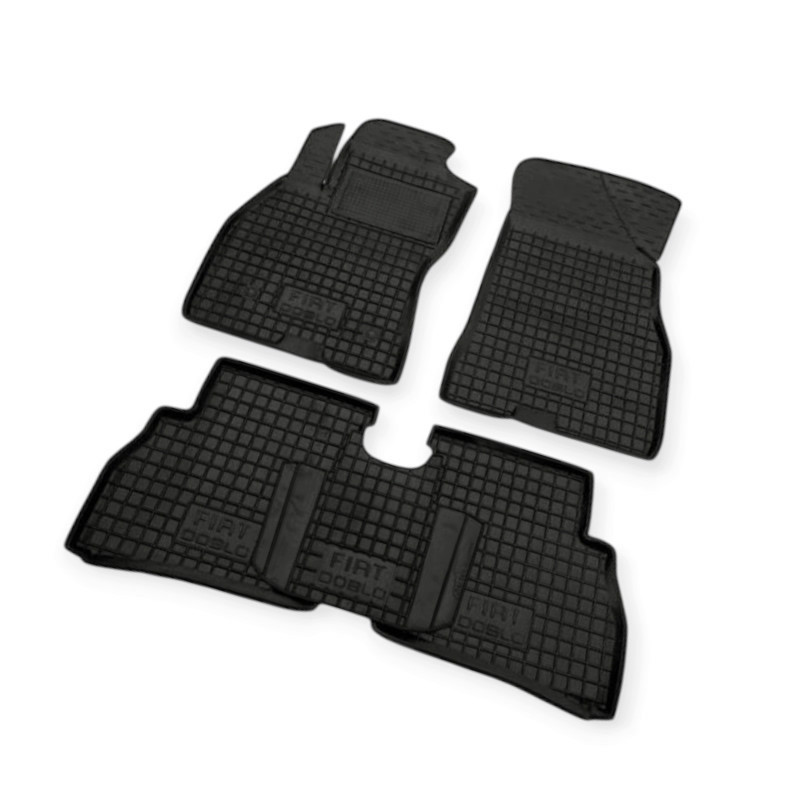 Килимки fiat Добло ii 2010->, Опель combo d 2011-2018 борт 2,5см, з перемичкою салону Мукачево - фото 1
