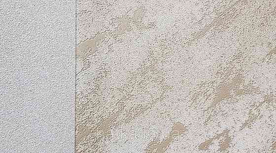 Шпалери вінілові на флізеліні Marburg Lava метрові під штукатурку молочні зі сріблом Київ