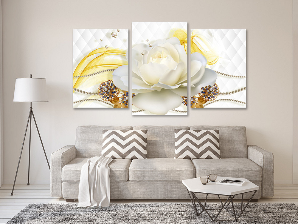 Модульная картина в гостиную / спальню Троянда в камінцяхArt-607_3 100x150 см Киев - изображение 2