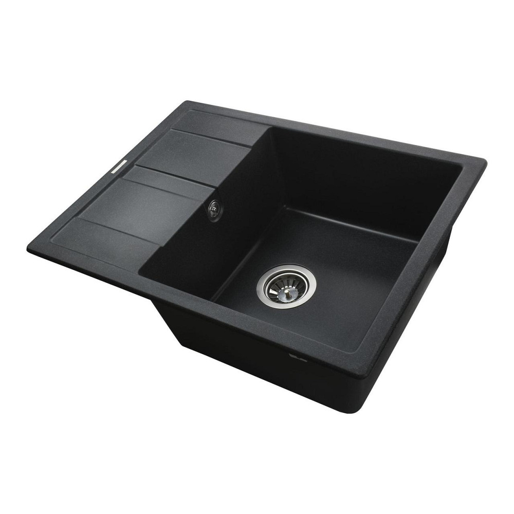 Гранітна мийка Globus Lux ONE графіт 650х500мм-А0001 (000002983) Київ - фото 3