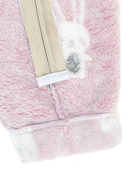 Теплый комбинезон для малышей, велсофт розовый топ Крохатушка одяг Киев - изображение 3