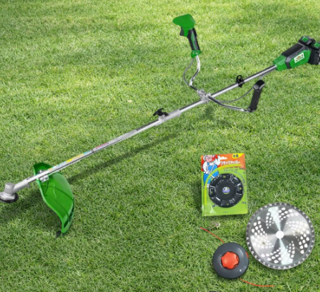 Аккумуляторный триммер с бесщеточным мотором KING KGT-42V, Ручной триммер для травы аккумуляторный 2 аккумулятора 21В 4Ah Львов