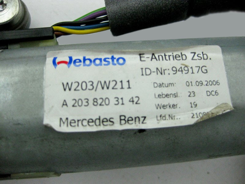 Mercedes-Benz  A2038203142 Моторчик люка CLS C219 C-Class W203 E-Class W211 CLK C209 Одесса - изображение 3