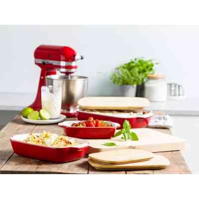 Форма для випікання KitchenAid з кришкою керамогранітна 0,9 л Червона (CC006104-001) Вінниця