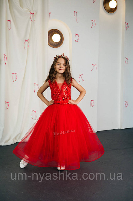 Платье красное нарядное для девочки Кривой Рог - изображение 7