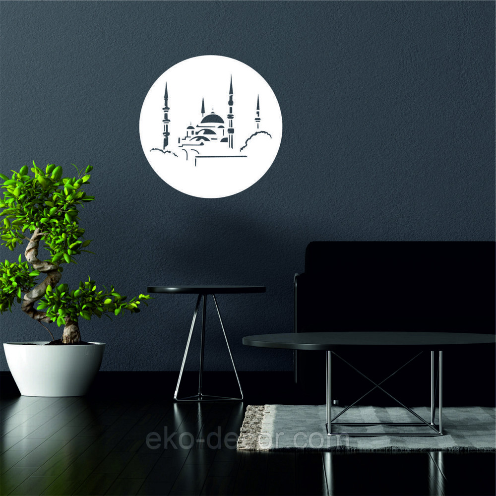 Декоративное настенное Панно «Ислам» Декор на стену 70*70 см, Белый Киев - изображение 2