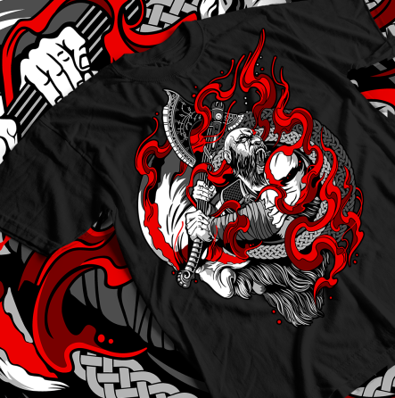 Футболка для хлопчика з аніме принтом Кратос Год Вар Гхост оверсайз (зріст від 165 до 180) Чорний AnimeJ0412m Дніпро