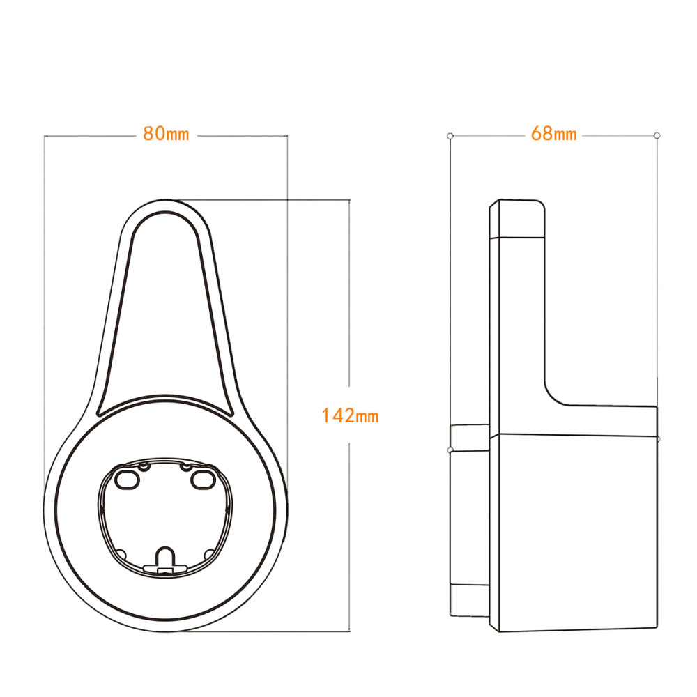 Тримач настінний для зарядного пістолета FeyRee Tesla USA (Чорний) Николаев - изображение 7