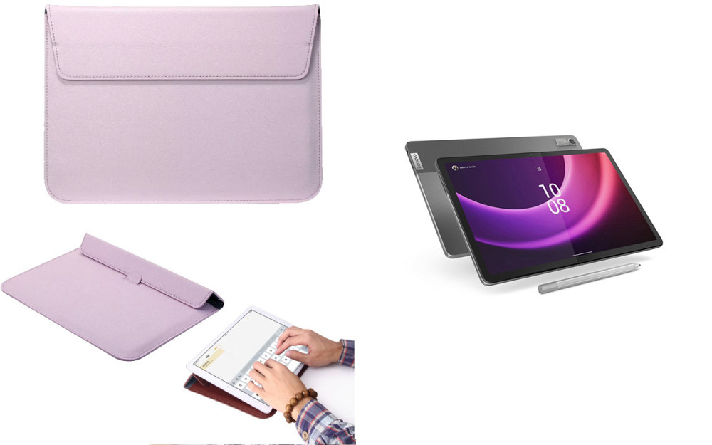 Чохол-конверт VitoCase для Lenovo Tab P11 (2nd Gen), Tab P11 Pro (2nd Gen), з функцією підставки для планшета Фіолетовий Київ - фото 1
