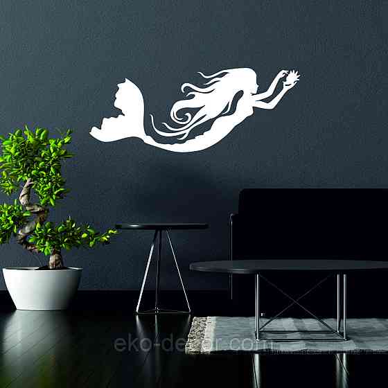 Декоративне настінне 3D Панно «Русалонька» Декор на стіну з об'ємом Київ