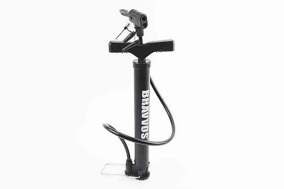 Насос ручний "підлоговий" алюмінієвий з Т-ручкою, під штуцера Schrader&Presta PUM-053 Київ