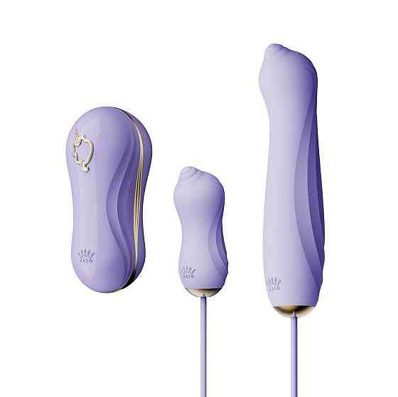 Набор 3в1 Zalo – UNICORN Set Violet, виброяйцо, пульсатор, вакуумный стимулятор Sex Aura Киев