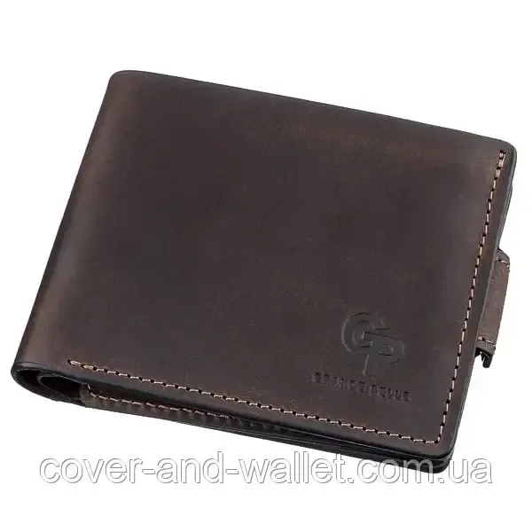 Мужской кожаный кошелек портмоне на магнитах для денег и карточек Grande Pelle Amico Киев - изображение 7