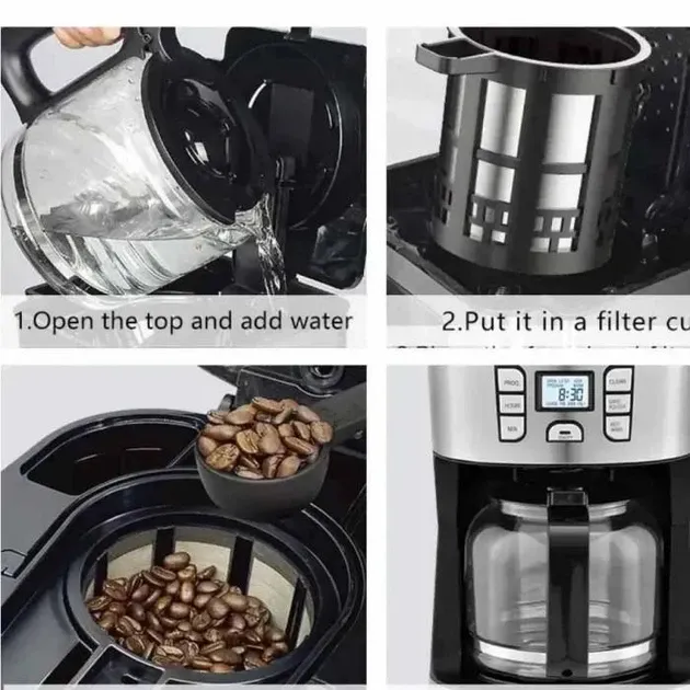 Автоматична кавомашина Sokany SK-506E 20 бар з пінником для молока, бак 1.8 л, потужність 950 Вт Одеса - фото 3