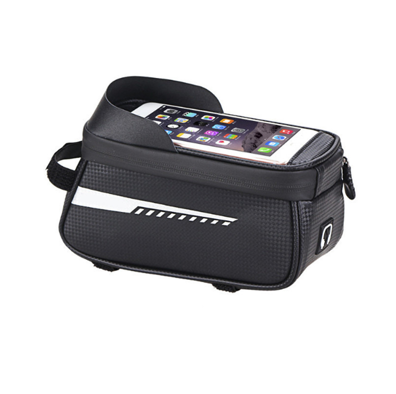 Велосипед сумка для смартфона на раму Wheel Up чорна Бровари - фото 6