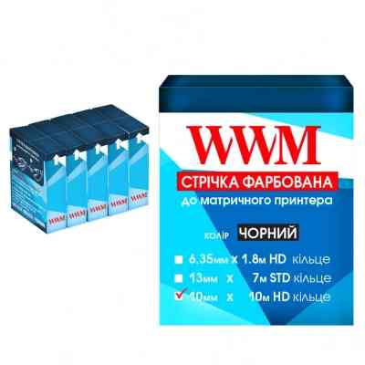 Лента к принтерам 10мм х 10м Refill HD к. Black*5шт WWM (R10.10H5) Винница