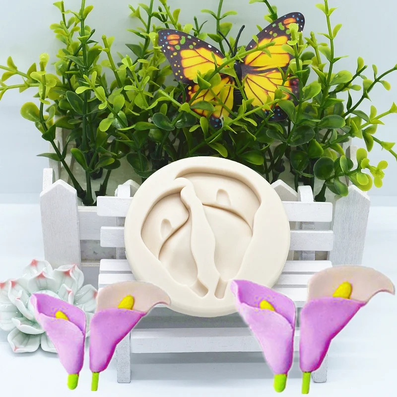 Молд силиконовый Калы 71 мм серый Киев - изображение 1