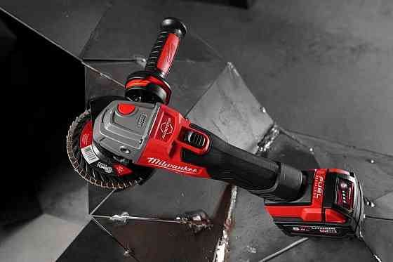 Шлифмашина угловая аккумуляторная MILWAUKEE, M18 FSAG125XB-0, диаметр 125мм (защитный кожух, антивибрационная боковая рукоятка, безклю Одесса