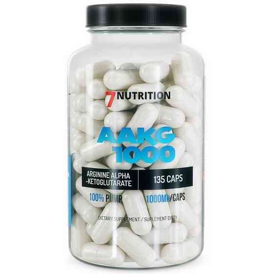L-аргинин 7 Nutrition AAKG 1000 135 caps Луцк