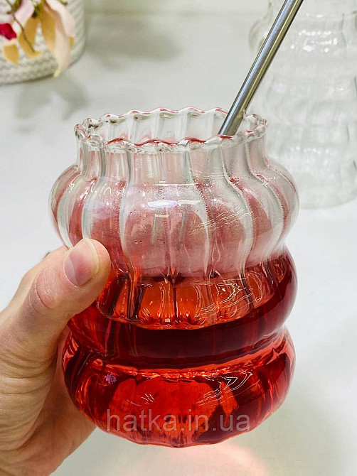 Склянка скляний "Істамбул" 580 мл 102-495 прозорий фігурний для дому та ресторану Київ - фото 1