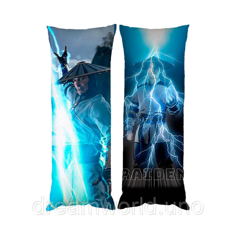 Подушка дакімакура Рейден Mortal Kombat декоративна парова подушка для обіймання 40х120 Харків - фото 1