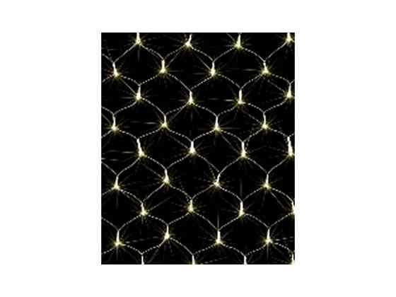 Гирлянда Сетка прозрачная 100LED 1.2*1.2м теплый белый 1590-07 ТМ КИТАЙ Киев