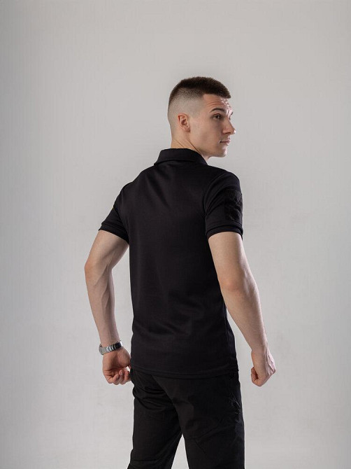 Мілітарі футболка кулмакс чорна чоловіча Pobedov Recon Київ - фото 6