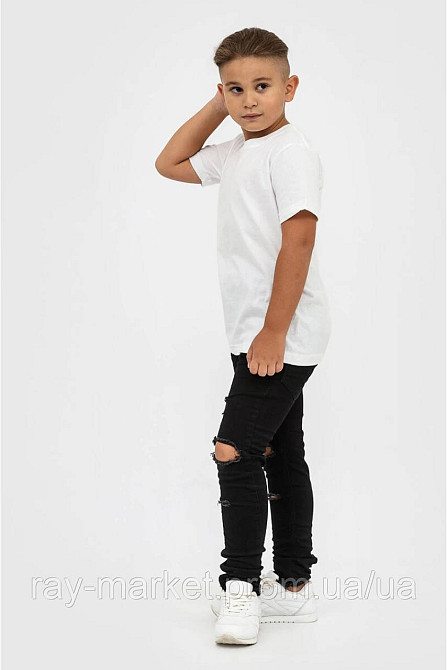 Футболка дитяча базова Stedman Classic-T Kids для хлопчиків біла (ST2200M-White) Київ - фото 3