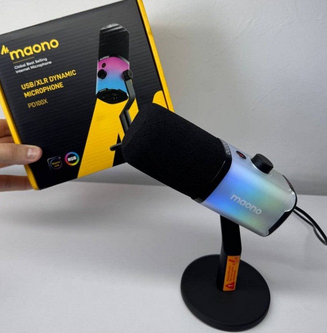 Мікрофон Maono PD100X RGB геймерський стрімів та подкастів fifine xlr. Київ - фото 6