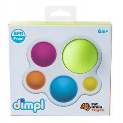 Погремушка Fat Brain Toys прорезыватель и тактильная игрушка Нажми шар dimpl (F192ML) Винница - изображение 2