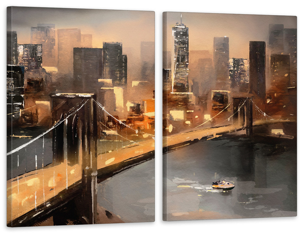 Модульная картина в гостиную / спальню  Нью-Йорк TLV-2_134 Киев - изображение 1