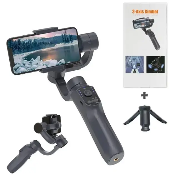 Стедікам Трьохосьовий Bluetooth Стабілізатор для телефону F10 Pro 3-Axis Gimbal для Android та iPhone Київ