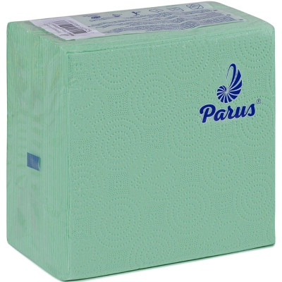 Салфетки столовые Parus 1 слой 33х33 см Зеленые 100 шт. (4820205440366) Винница - изображение 1