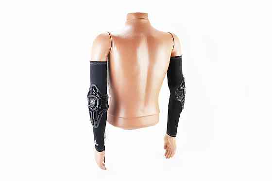 Налокітники захисні (пластик) із чорним сонце захисним рукавом к-кт 2шт, Чорні Київ