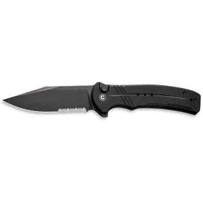 Нож Civivi Cogent Serrated, Black G10, Darkwash (C20038E-1) Винница