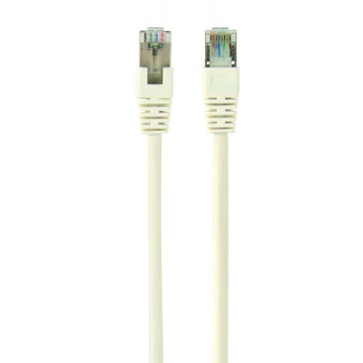 Патч-корд 0.5м FTP cat 6 CCA white Cablexpert (PP6-0.5M/W) Винница - изображение 1