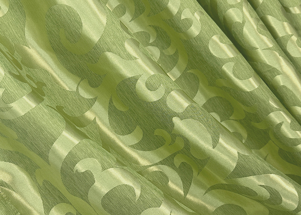 Комплект готових штор VR-Textil Жакард Вензель № 297ш Салатовий 150х270 см 2 шт (30-047) Київ - фото 6