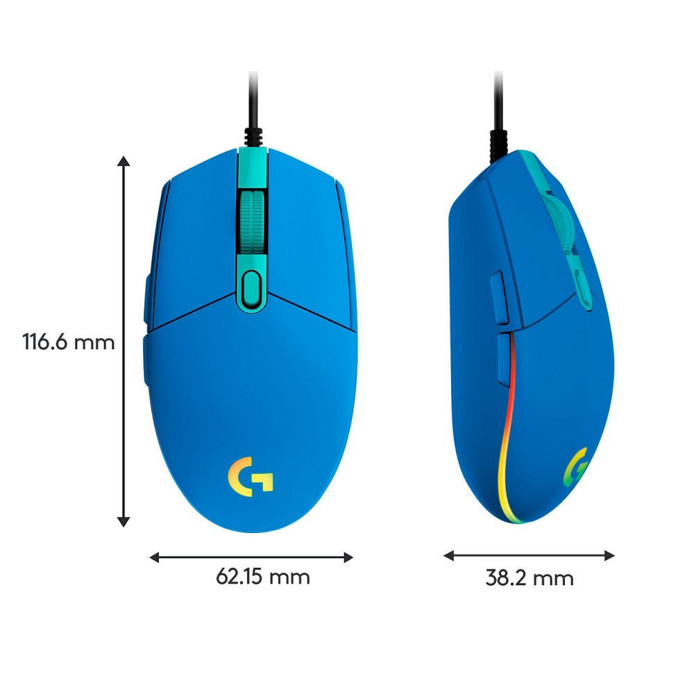 Міша Logitech G102 Lightsync (910-005801) Blue USB Блакитний Харьков - изображение 6