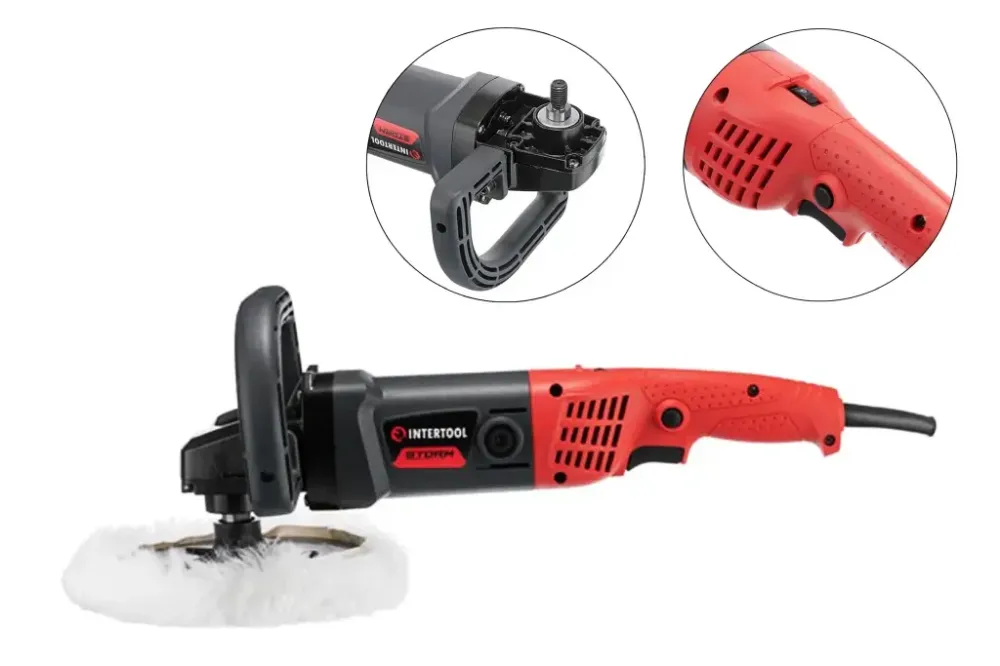 Шліфів 180 мм, 220В, 1400 Вт, 800-3200 об/мін Intertool Storm Вінниця - фото 2