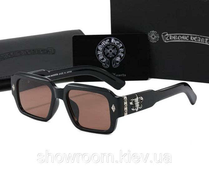 Чоловічі сонцезахисні окуляри Chrome Hearts 8232-2 Київ - фото 1