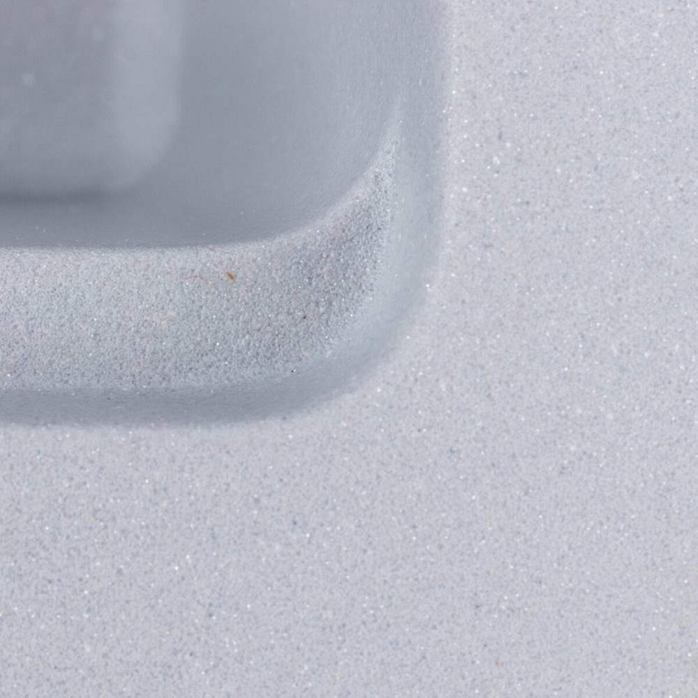 Гранітна мийка для кухні VALESO NIKA 7545 матова Сірий металік Коломыя - изображение 7