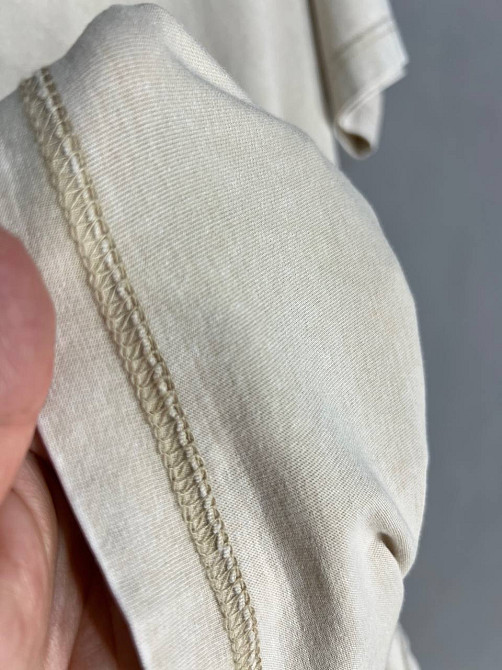 Футболка жіноча A-N 48020 базова оверсайз подовжена вільний крій варена тай дай one size, бежевий, one size Київ - фото 16