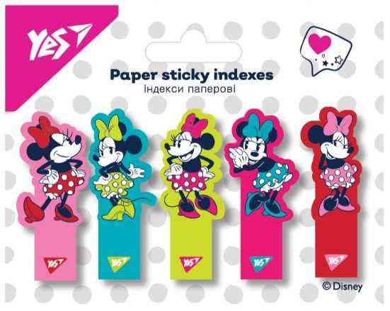 Індекси паперові "Yes" Minnie Mouse 5*20 арк. 100 шт, 170312, шт Київ